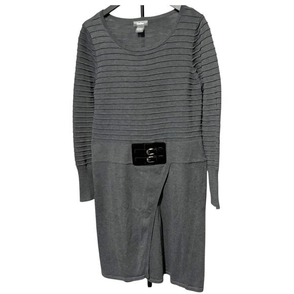 Neiman Marcus Sweater Dress - Large - Grey/Black - Nearly New - Picture 13 of 16